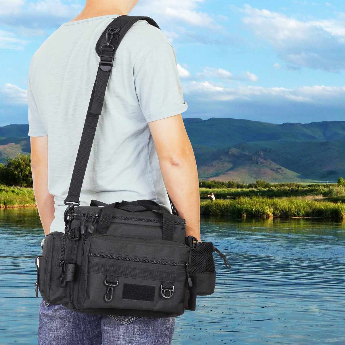 Ape Basics Multifunctional Waterproof Fishing Storage Shoulder Bag