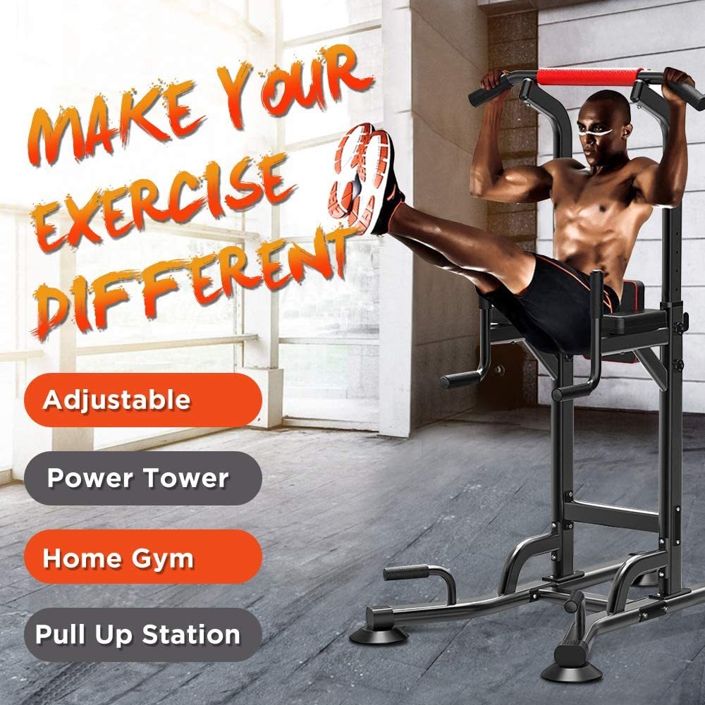 Ape Style Multi-Function Pull Up Power Tower Home Gym
