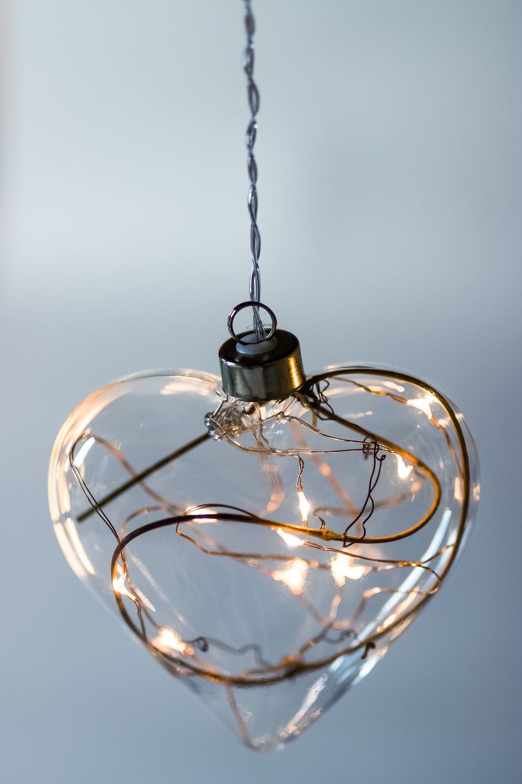 Stellar: Winter Heart Hanging Glass Light (10cm) - Stellar Haus