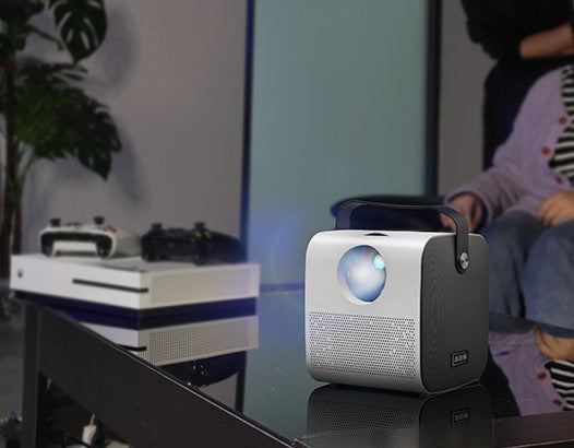 Smart 720p Cube Dual Speaker Projector - Native White