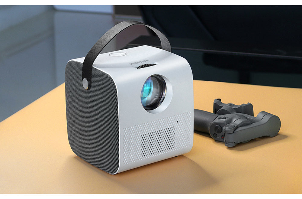 Smart 720p Cube Dual Speaker Projector - Native White