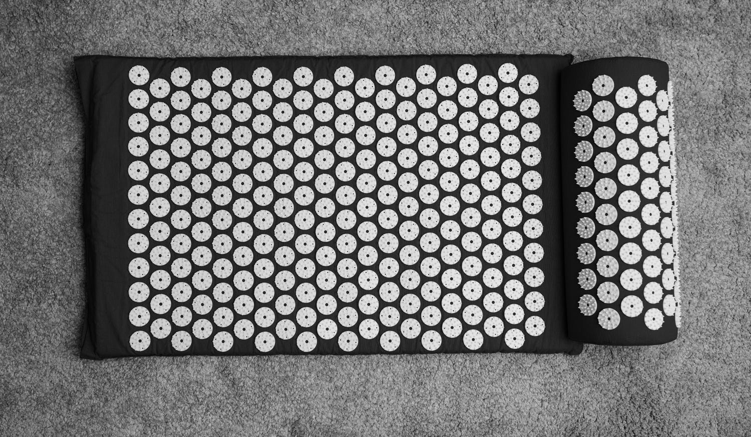 Acupressure Mat + Pillow Bundle - Black