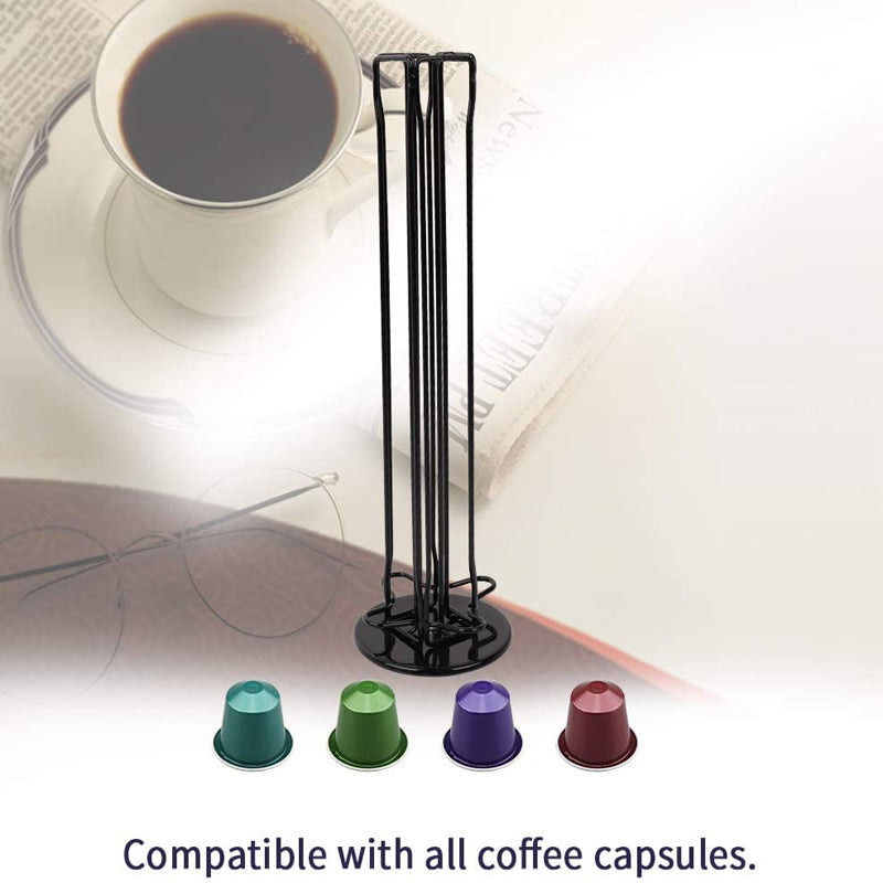 Nespresso Rotating Capsule Rack - Black (40 Pods)