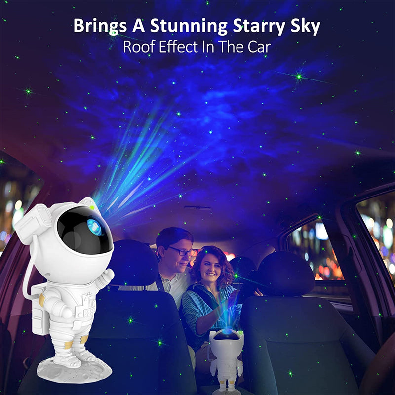 Astronaut Projector Starry Sky USB Lamp - White