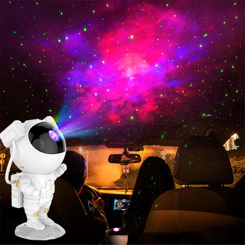 Astronaut Projector Starry Sky USB Lamp - White