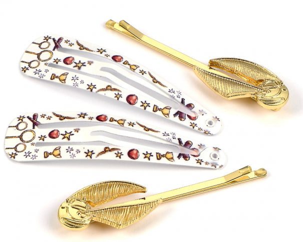 The Carat Shop: Harry Potter Golden Snitch Hair Clip Set