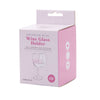 IS Gift Bathroom Bliss Wine Glass Holder - White