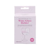 IS Gift Bathroom Bliss Wine Glass Holder - White