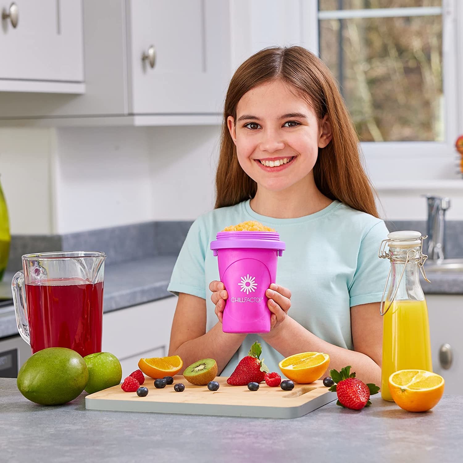 ChillFactor: Fruitastic Slushy Maker - Passionfruit Party