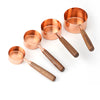 Ape Basics: Copper Plated Rose Gold Measuring Cups (Set of 4)
