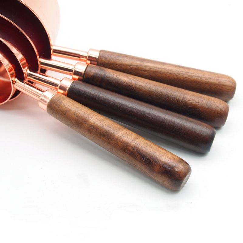 Ape Basics: Copper Plated Rose Gold Measuring Cups (Set of 4)