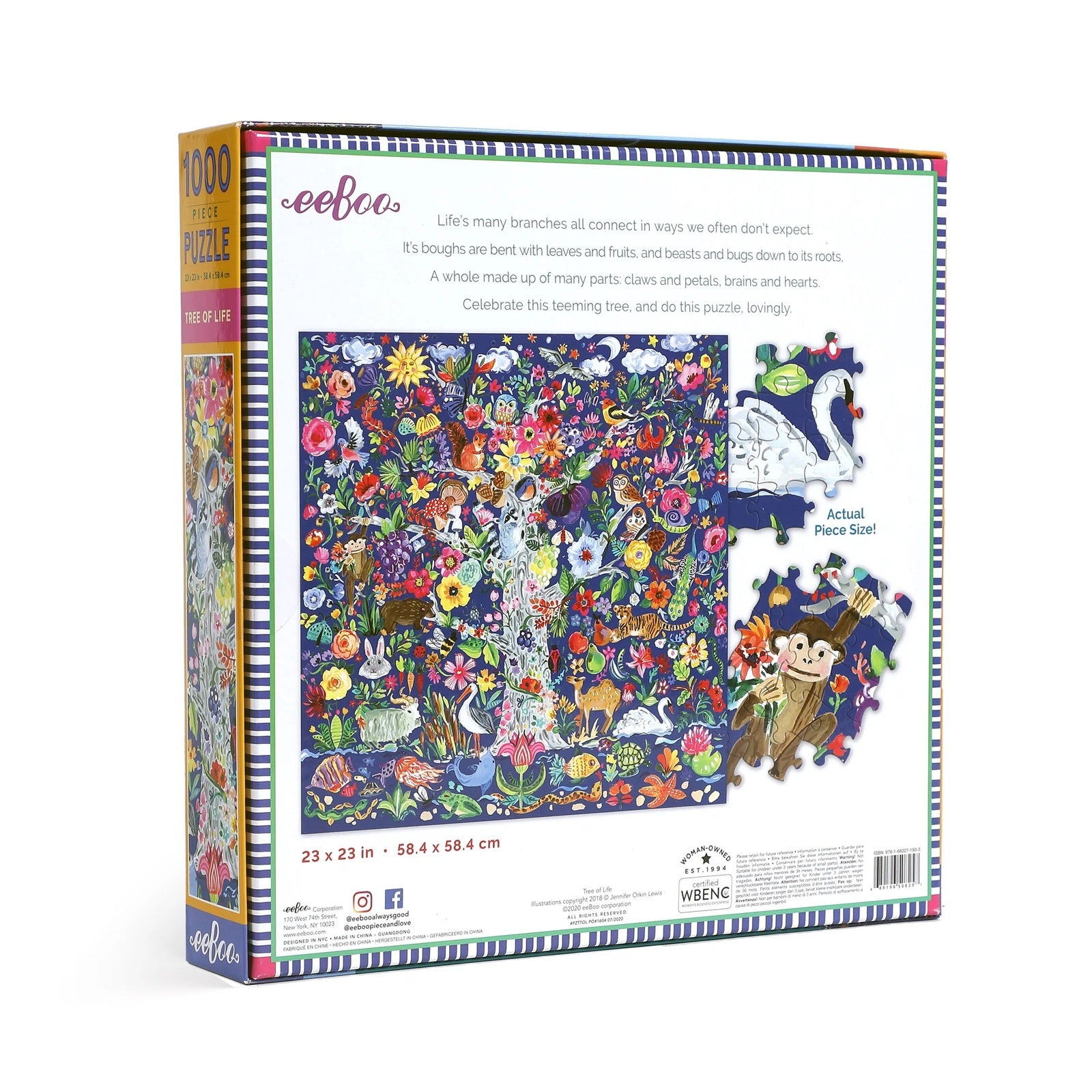eeBoo: Tree of Life Puzzle (1000pc Jigsaw)