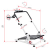 Gorilla Gaming Racing Simulator Wheel Stand - White/Black (PC)