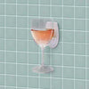 IS Gift Bathroom Bliss Wine Glass Holder - White