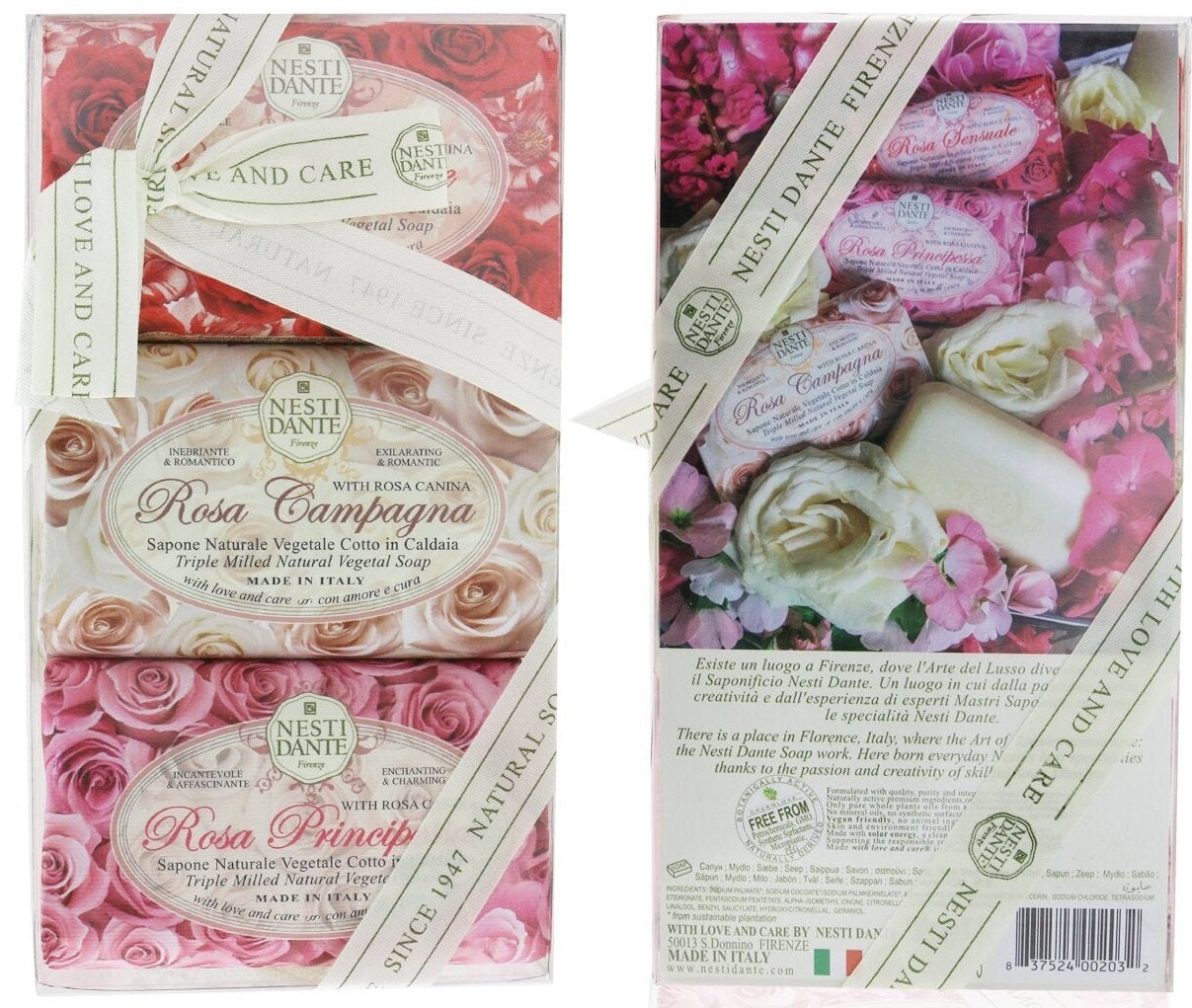 Nesti Dante: Rosa Soap Set (3 x 150g)