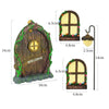 GREENHAVEN Fairy Door and Windows Set for Trees