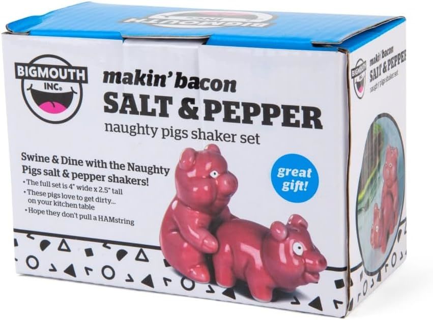 BigMouth: Naughty Pigs Salt & Pepper Shaker Set - BigMouth Inc