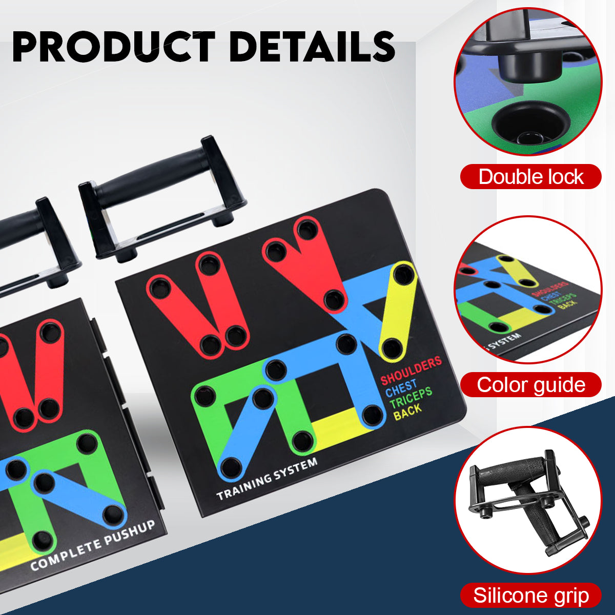 Power Press Multi-Position Push Up Fitness Board