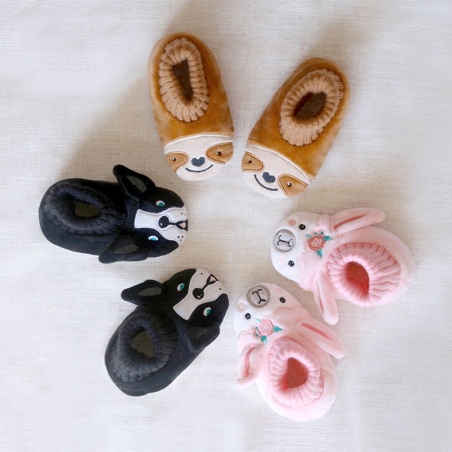 SnuggUps: Baby Animal Slippers - Sloth (Small)