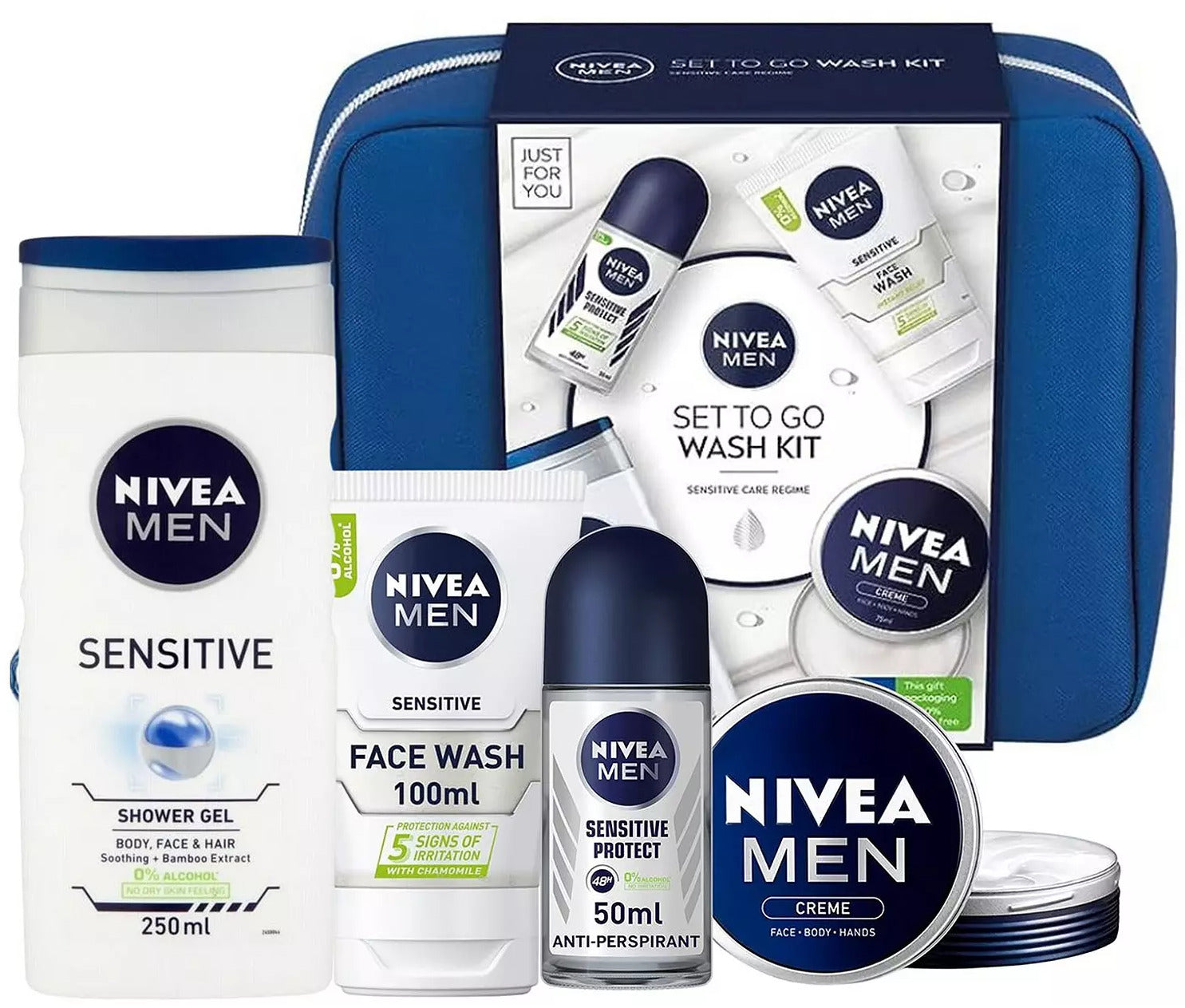 Nivea: Men To Go Wash Kit (5 Piece Set)