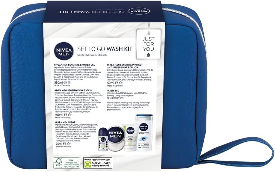 Nivea: Men To Go Wash Kit (5 Piece Set)