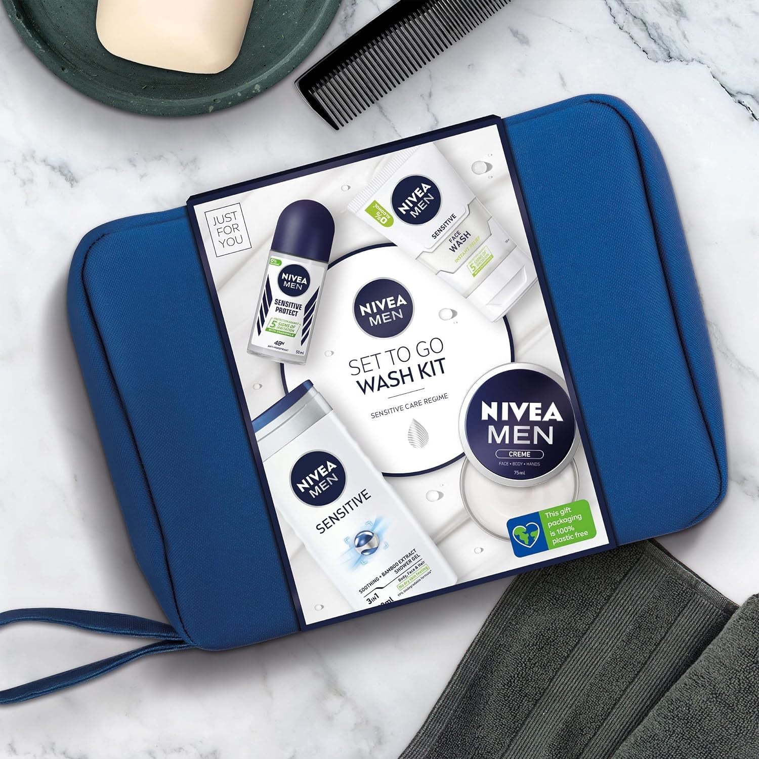 Nivea: Men To Go Wash Kit (5 Piece Set)