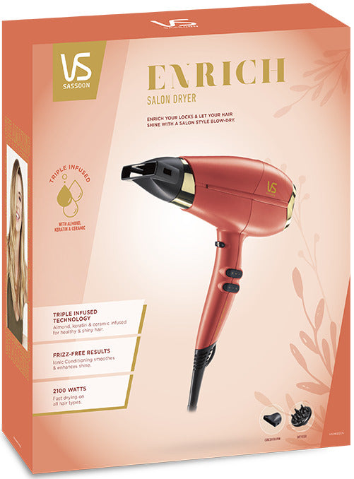 VS Sassoon: Enrich Salon Dryer - Ionic Conditioning (VSD5126CA)