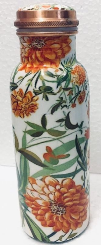 Ayurveda Ayurveda Copper Floral Bottle (750ml)