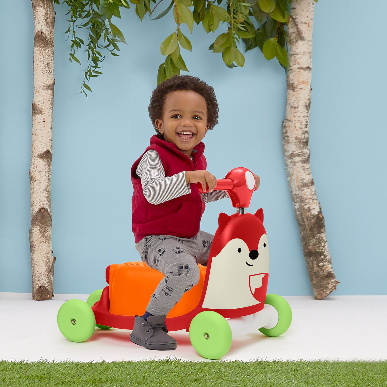 Skip Hop: Zoo Ride On 3 in 1 Scooter - Fox