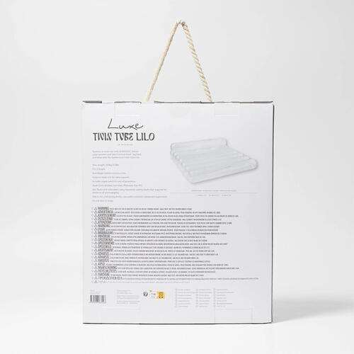 Sunnylife: Luxe Twin Tube - Lilo Le Weekend Clear