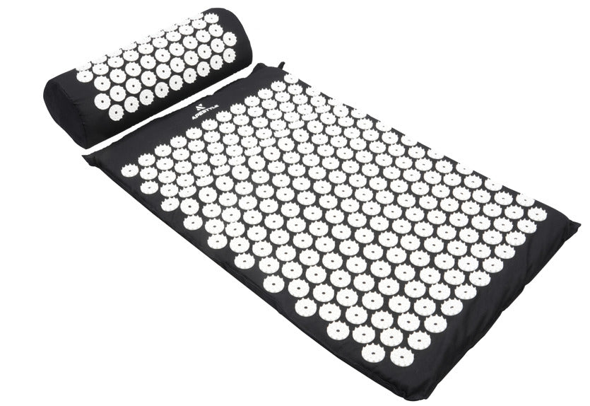 Acupressure Mat + Pillow Bundle - Black