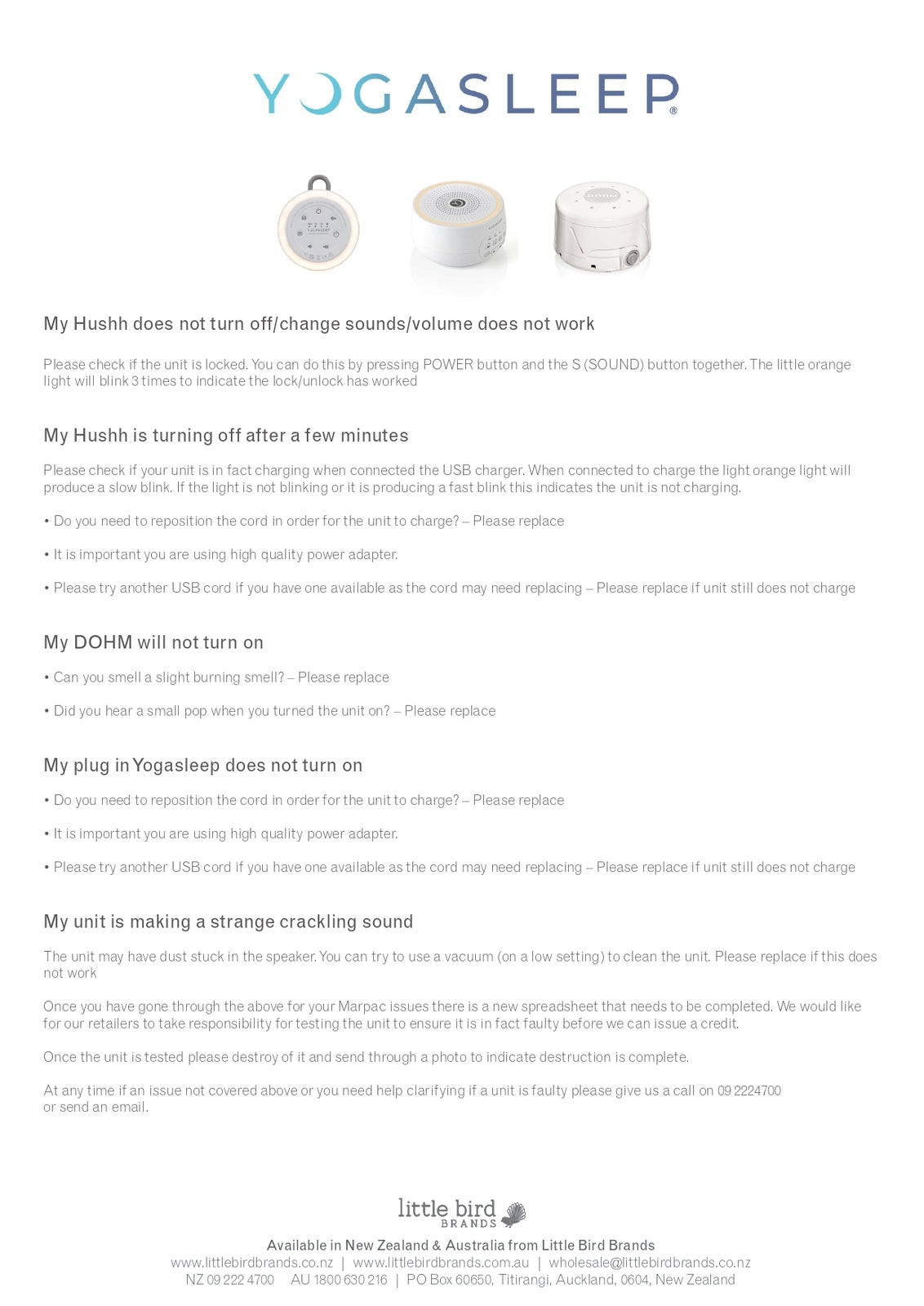 Yogasleep: Dreamcenter with Night Light