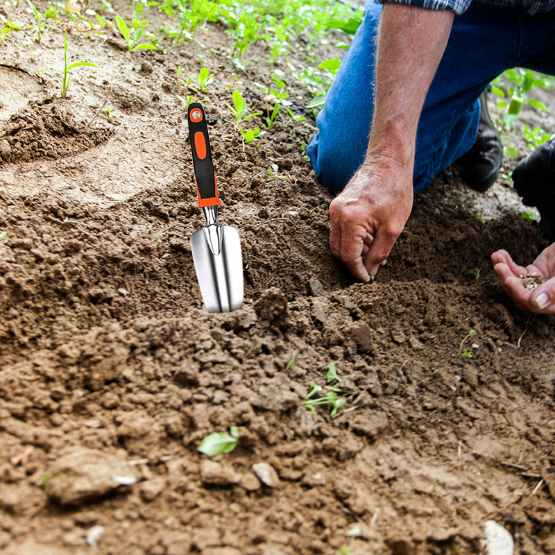 Greenhaven Garden Tool Set - 8 Piece Stainless Steel Set With Carrying Tote
