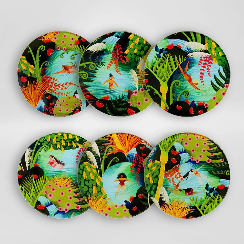 Moana Road: Coasters - Wahine in Water (Set of 6)