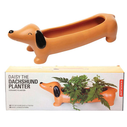 Kikkerland: Daisy The Dachshund Planter