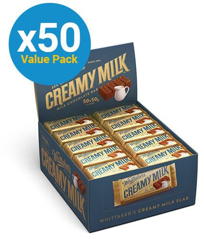 Whittaker's Creamy Chocolate Milk Slab 50g