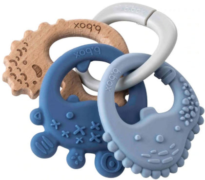 b.box: Trio Teether - Lullaby Blue