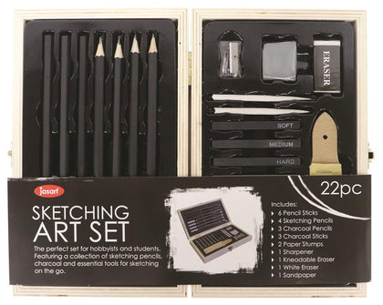 Jasart: Sketching Art - Wooden Box (Set of 22)