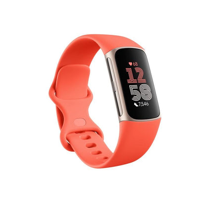 Fitbit Charge 6 Fitness Watch - Gold/Red
