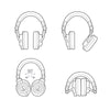 Audio-Technica ATH-M50X Studio Monitors Headphones - Black