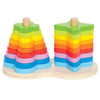 Hape: Double Rainbow Wooden Stacker