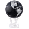 MOVA Self Rotating Globe Silver/Black - 11.5cm