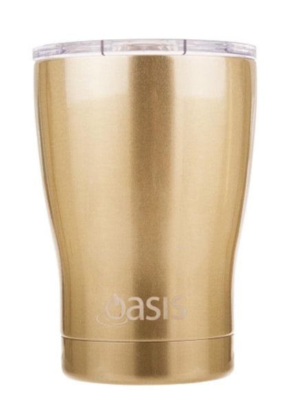Oasis: Insulated Stainless Steel Travel Cup - Champagne (340ml)