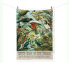 100% NZ: NZ Native Birds Tea Towel