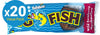 Rainbow Confectionery: Big Chocolate Fish Wild Raspberry Box - 50g (Pack of 20)