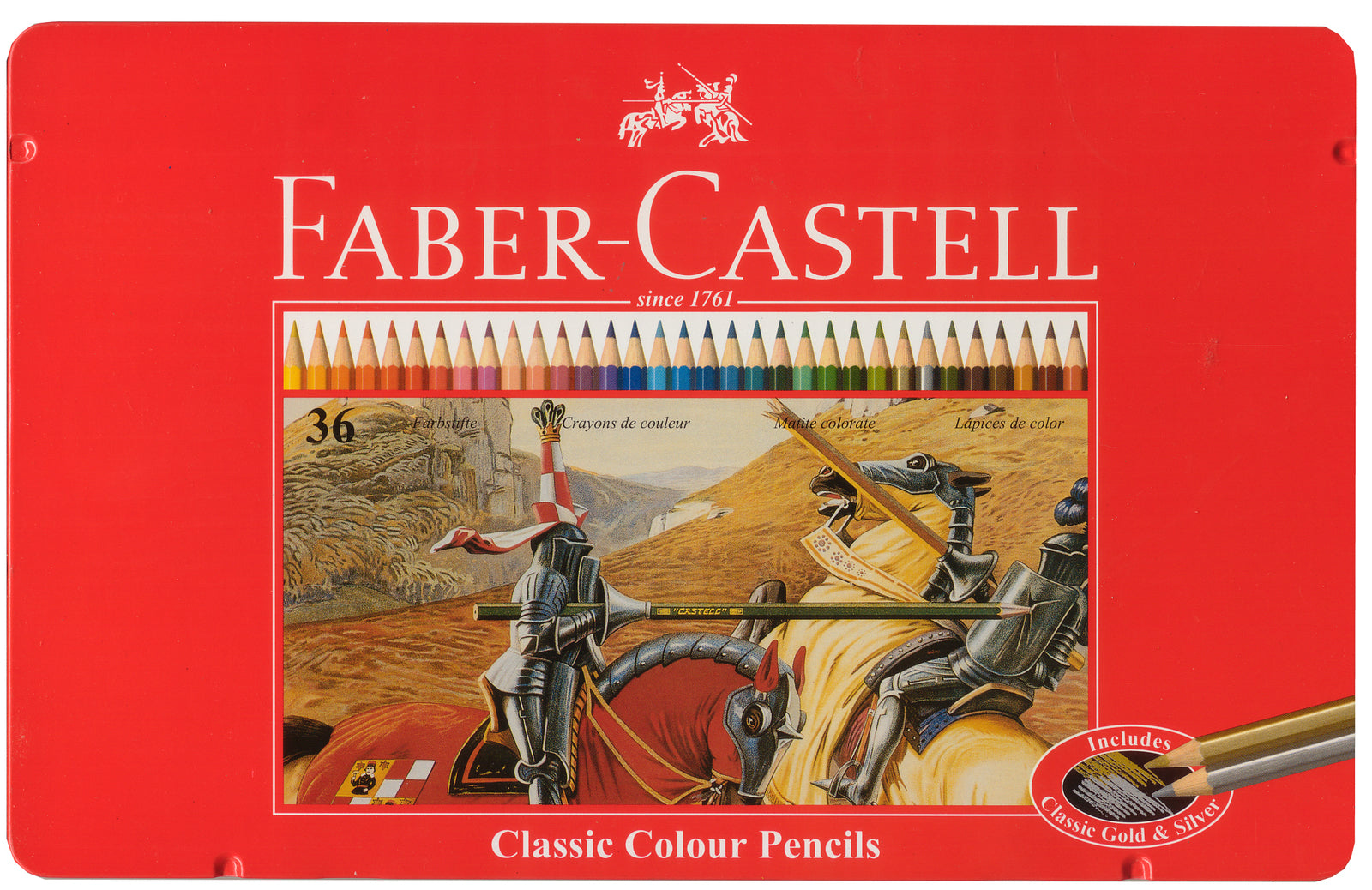 Faber-Castell: Classic Coloured (Tin of 36)