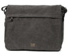 Troop London: Classic Flap-Front Messenger Large - Charcoal