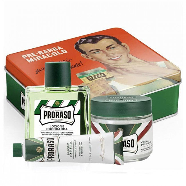 Proraso: 3 Piece Vintage Gift Box Green - Eucalyptus & Menthol