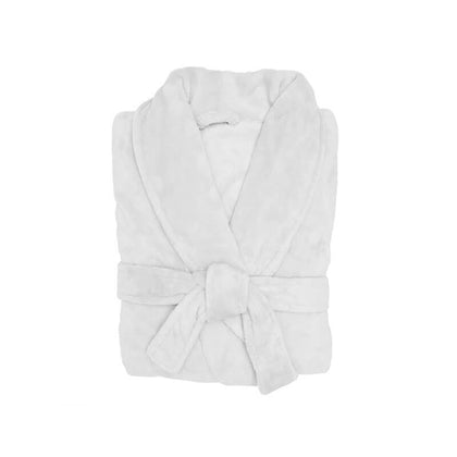 Bambury: Microplush Bath Robe - White (Large / Extra Large)
