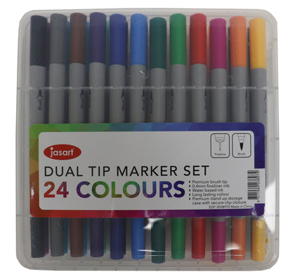 Jasart: Dual Tip Marker - Set of 24